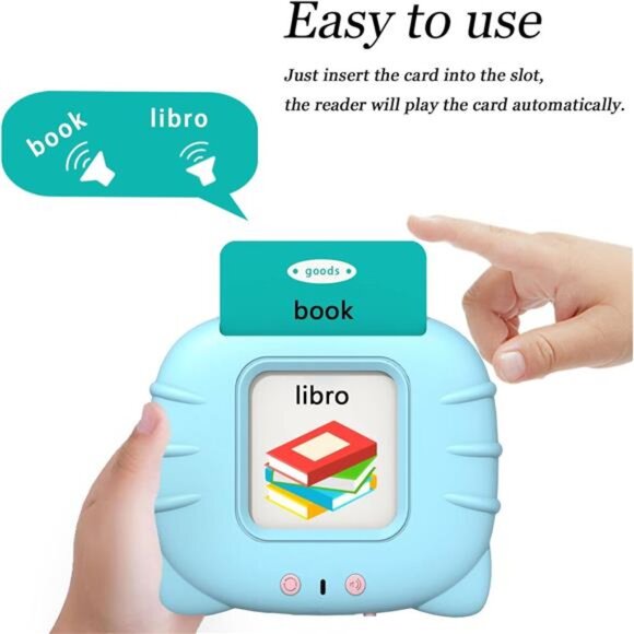 Spanish & English Talking Flash Cards for Toddlers 1 2 3 4 5 6, Audible Toys - Picture 2 of 7